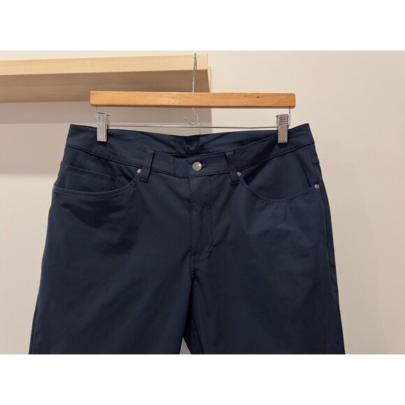 Lululemon Mens Size 33 ABC Slim-Fit Pant Warpstreme Vapor Size True Navy Luxury - Picture 3 of 10